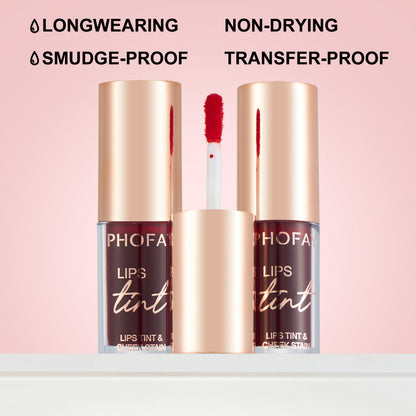 PHOFAY Lip Tint - Long-Lasting Lightweight Stain for Natural Color