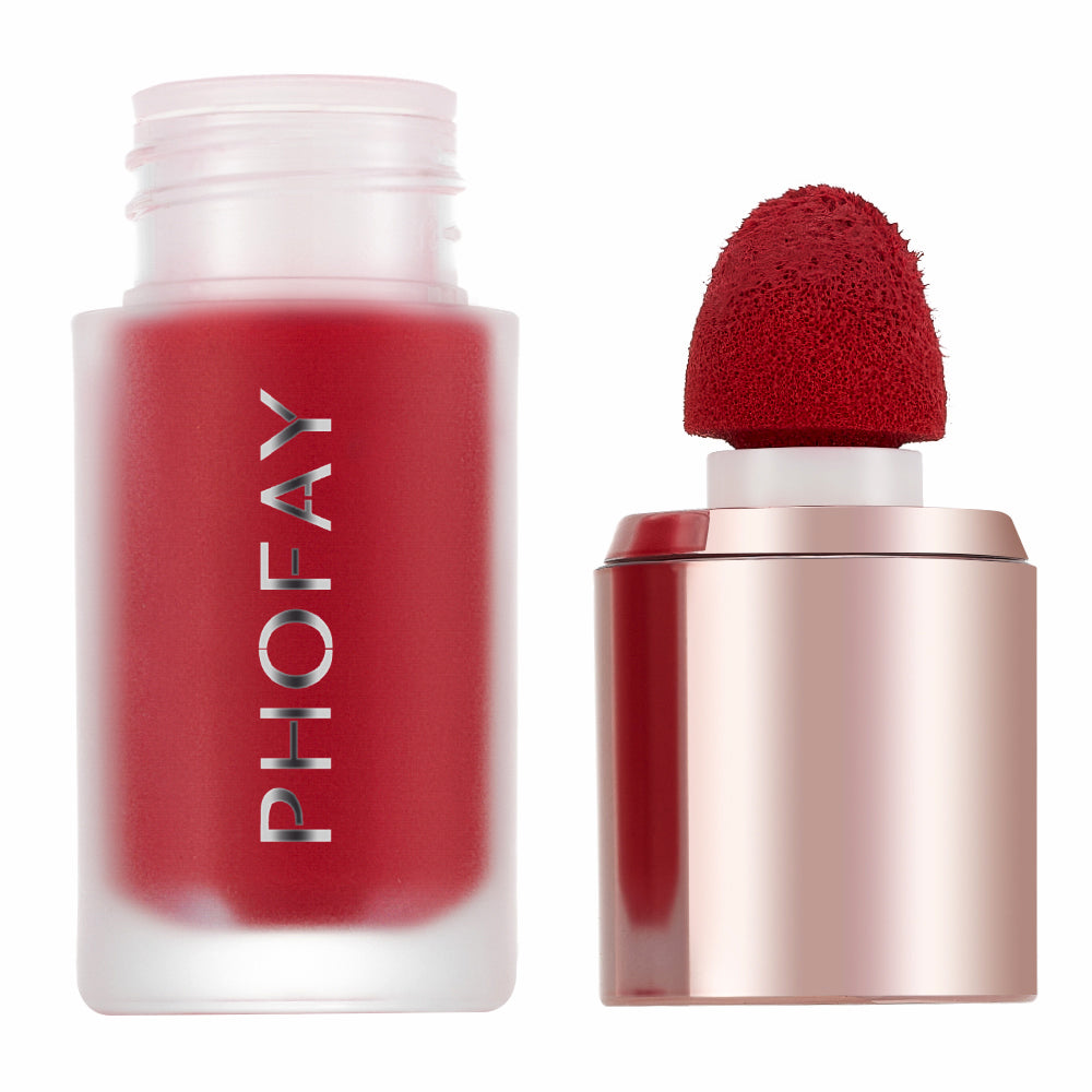 PHOFAY Mousse Liquid Blush - Lightweight Blendable Cream Blush