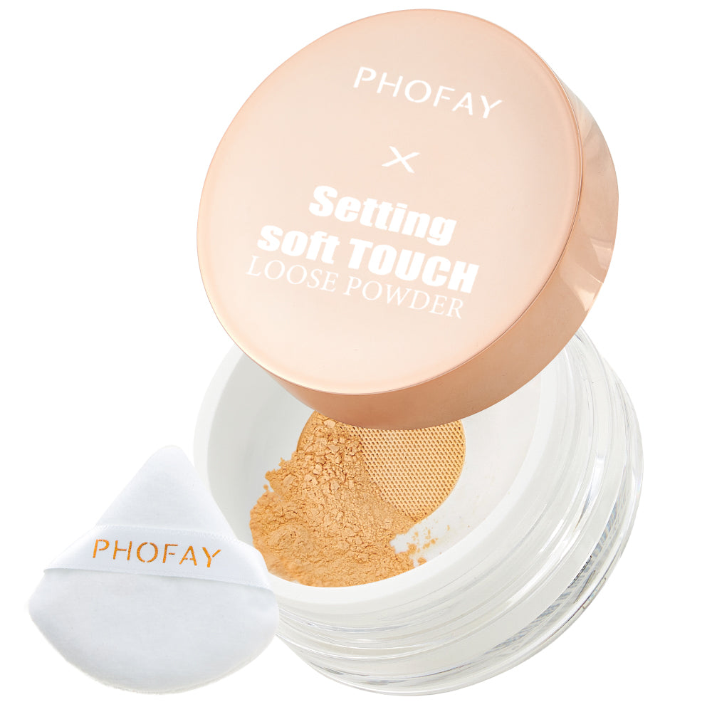 PHOFAY Setting Soft Touch Loose Powder - Silky Translucent Setting Powder