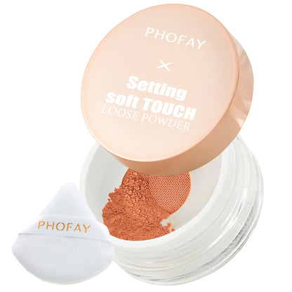 PHOFAY Setting Soft Touch Loose Powder - Silky Translucent Setting Powder