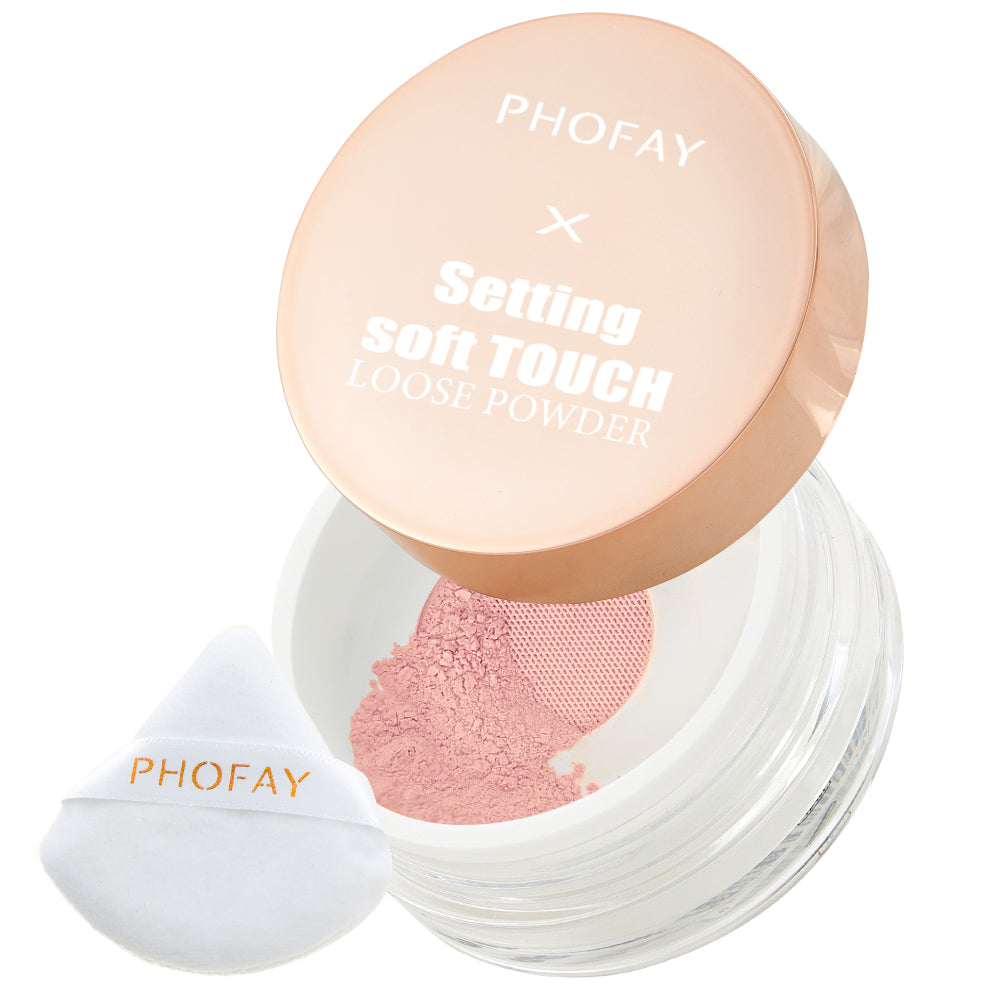 PHOFAY Setting Soft Touch Loose Powder - Silky Translucent Setting Powder