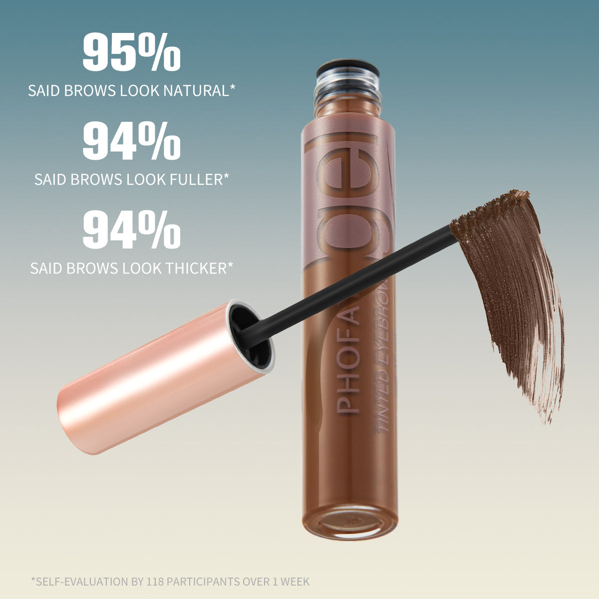 PHOFAY Tinted Eyebrow Gel - Long-Lasting Waterproof Brow Gel