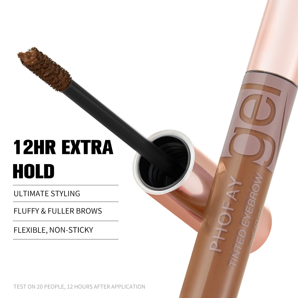 PHOFAY Tinted Eyebrow Gel - Long-Lasting Waterproof Brow Gel