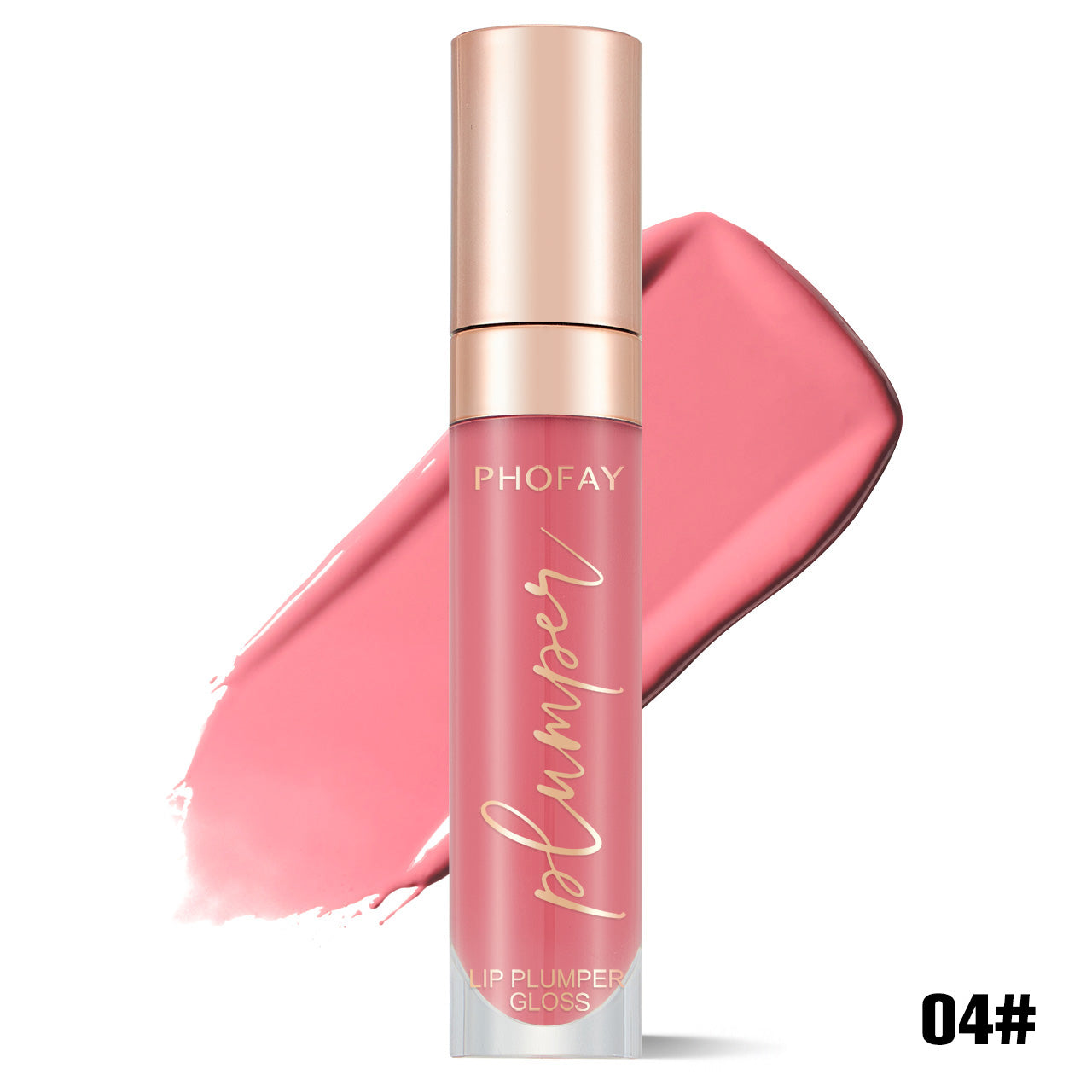 PHOFAY Shiny Lip Plumper Gloss - Volumizing High-Shine Lip Gloss