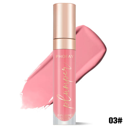 PHOFAY Shiny Lip Plumper Gloss - Volumizing High-Shine Lip Gloss