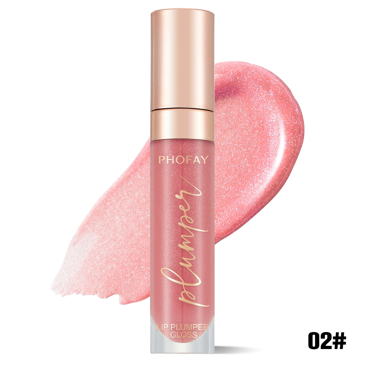 PHOFAY Shiny Lip Plumper Gloss - Volumizing High-Shine Lip Gloss