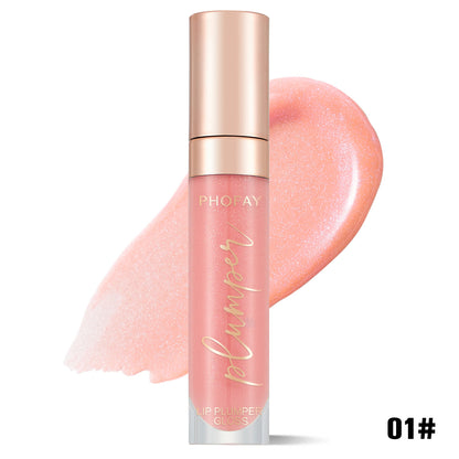 PHOFAY Shiny Lip Plumper Gloss - Volumizing High-Shine Lip Gloss