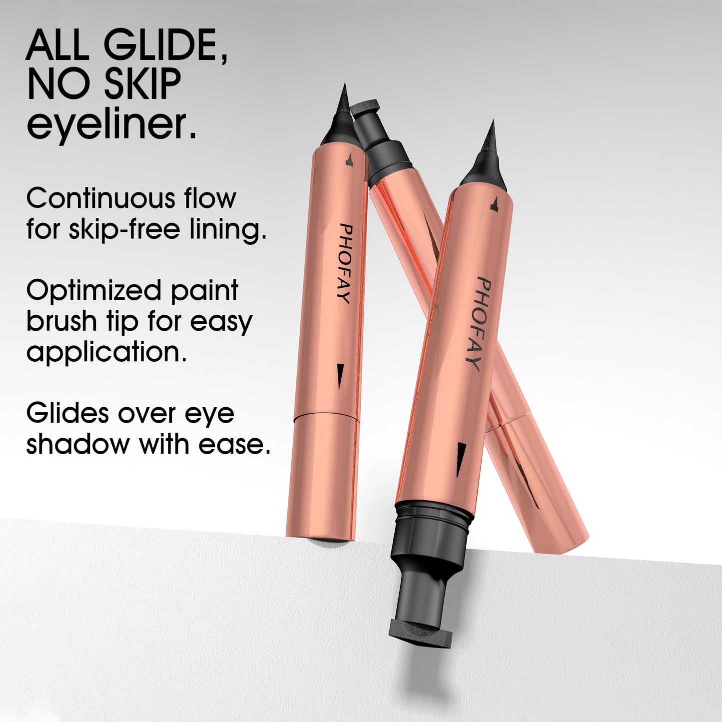 PHOFAY Double Head Liquid Eyeliner - Waterproof Wing Stamp & Precision Liner