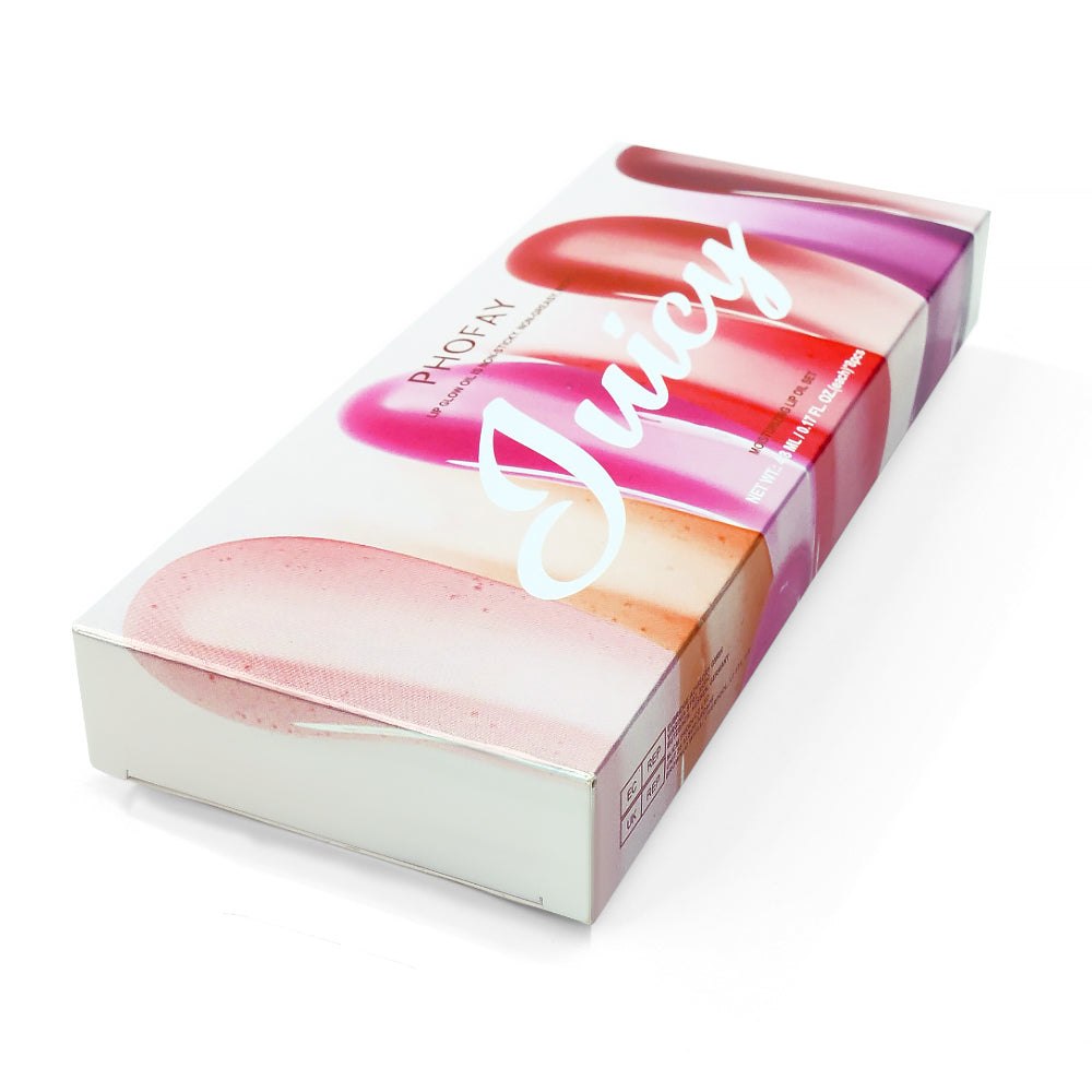 PHOFAY Juicy Lip Oil Set - Hydrating Glossy Lip Oil Collection
