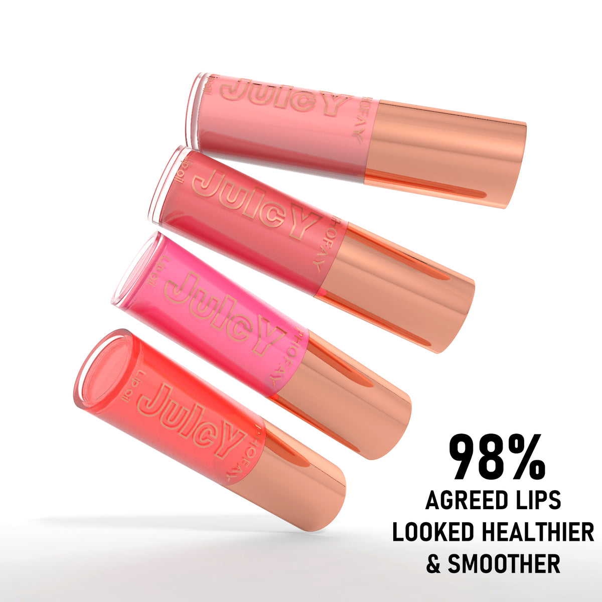 PHOFAY Juicy Lip Oil Set - Hydrating Glossy Lip Oil Collection