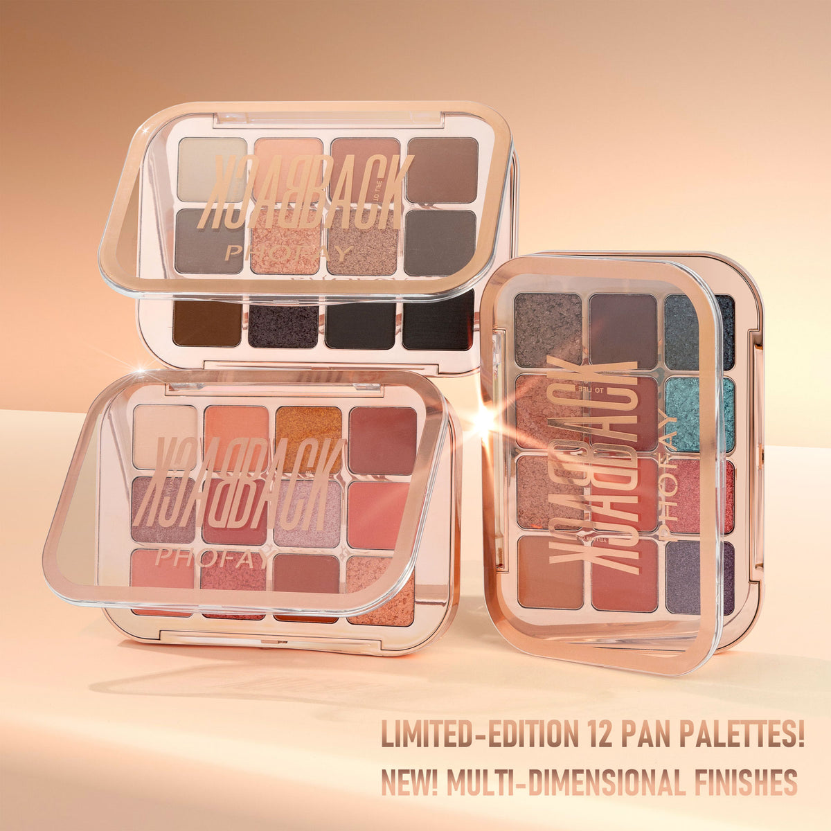 PHOFAY 12 Color Eyeshadow Palette - Highly Pigmented Matte & Shimmer Makeup