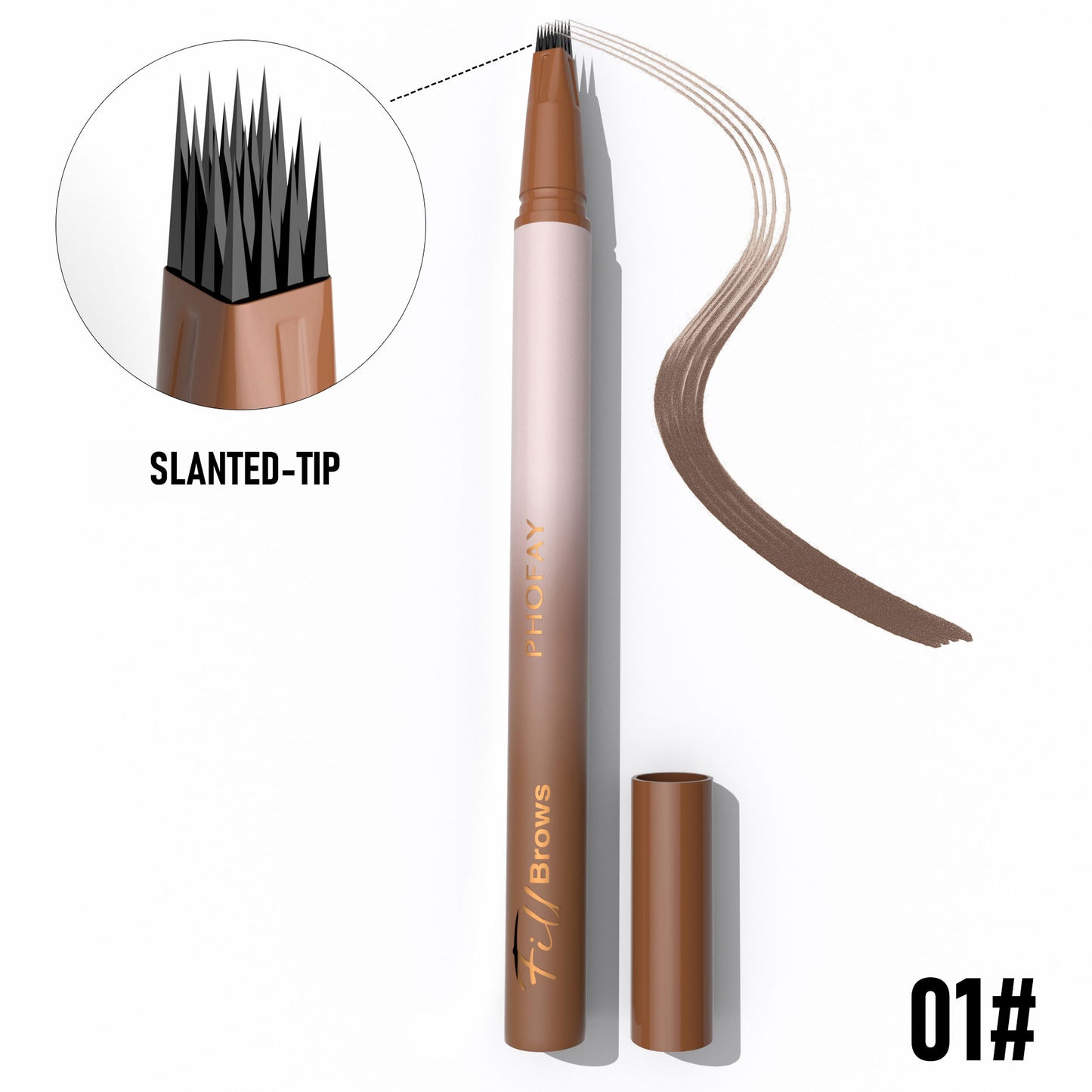 PHOFAY Waterproof Eyebrow Pencil - Long-Lasting Smudge-Proof Brow Definer