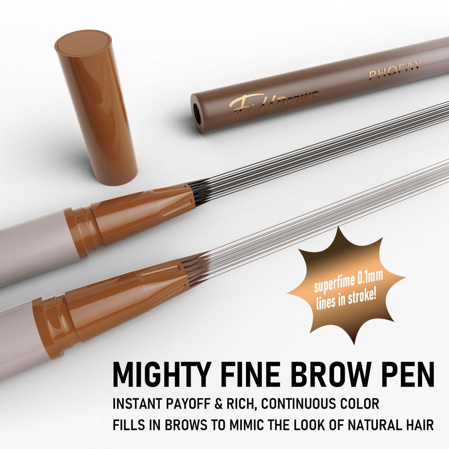 PHOFAY Waterproof Eyebrow Pencil - Long-Lasting Smudge-Proof Brow Definer