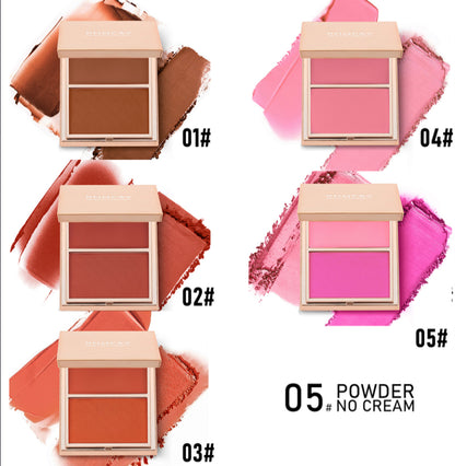 PHOFAY Double-Take Cream & Powder Blush Duo - 2-in-1 Blush Palette