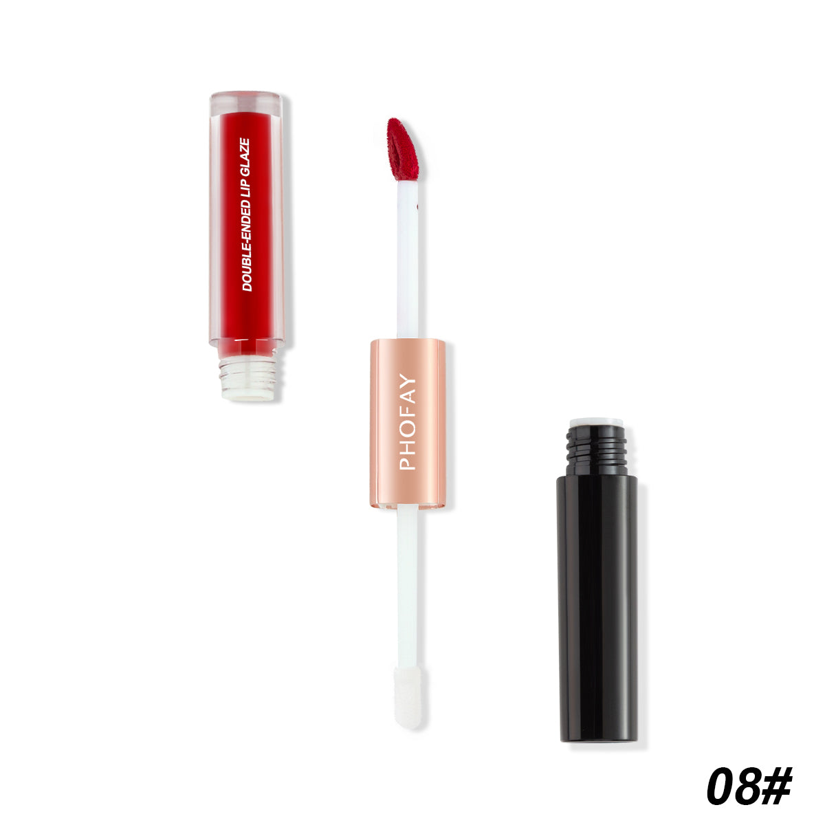 Double Head Non-Stick Lip Gloss - Long-Lasting 2-in-1 Lip Color
