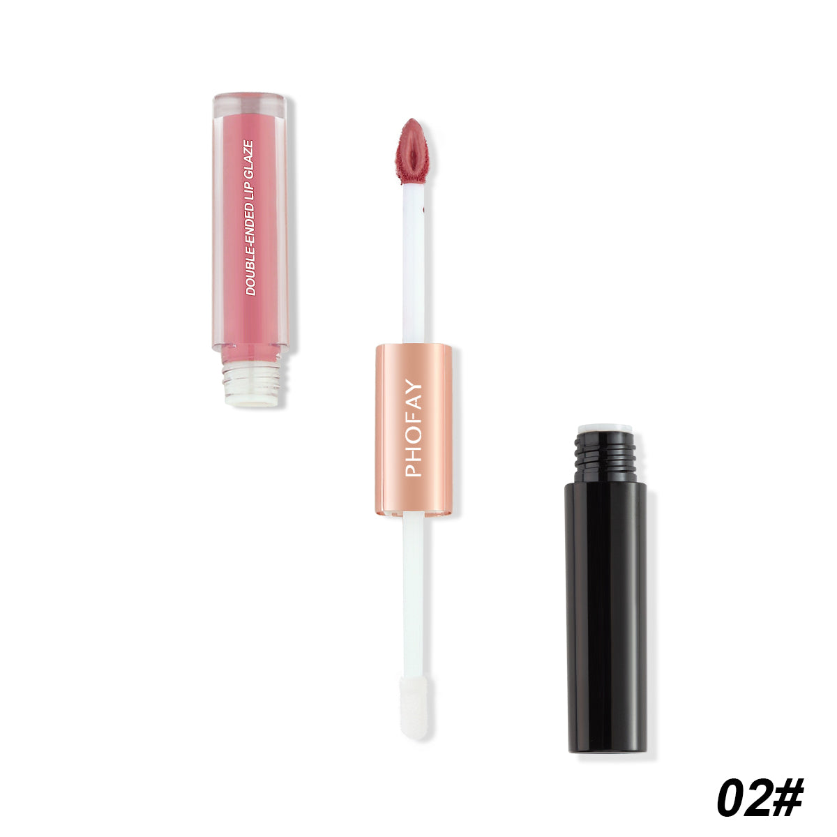 Double Head Non-Stick Lip Gloss - Long-Lasting 2-in-1 Lip Color