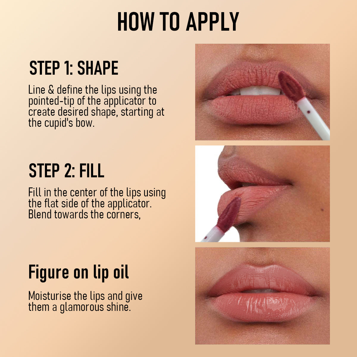 Double Head Non-Stick Lip Gloss - Long-Lasting 2-in-1 Lip Color