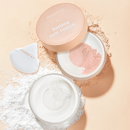 PHOFAY Setting Soft Touch Loose Powder - Silky Translucent Setting Powder
