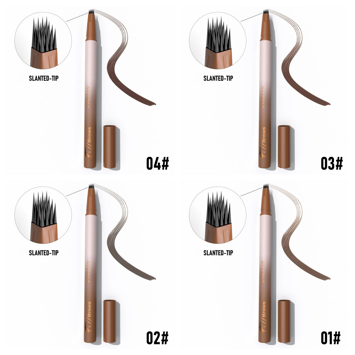 PHOFAY Waterproof Eyebrow Pencil - Long-Lasting Smudge-Proof Brow Definer