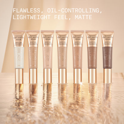 PHOFAY Full Coverage Foundation - Long-Lasting Flawless Liquid Foundation