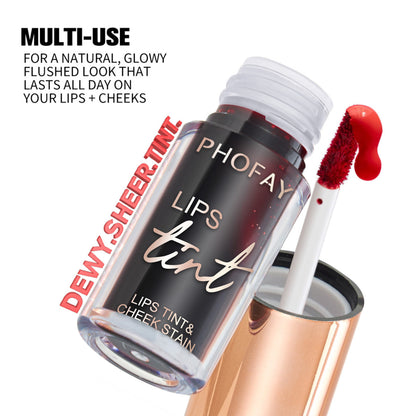 PHOFAY Lip Tint - Long-Lasting Lightweight Stain for Natural Color