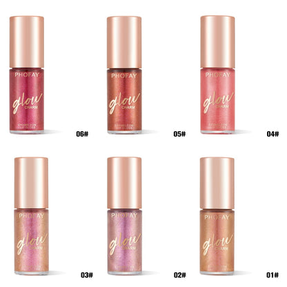 PHOFAY Moisturizing Shimmer Lip Gloss - Hydrating High-Shine Lip Color